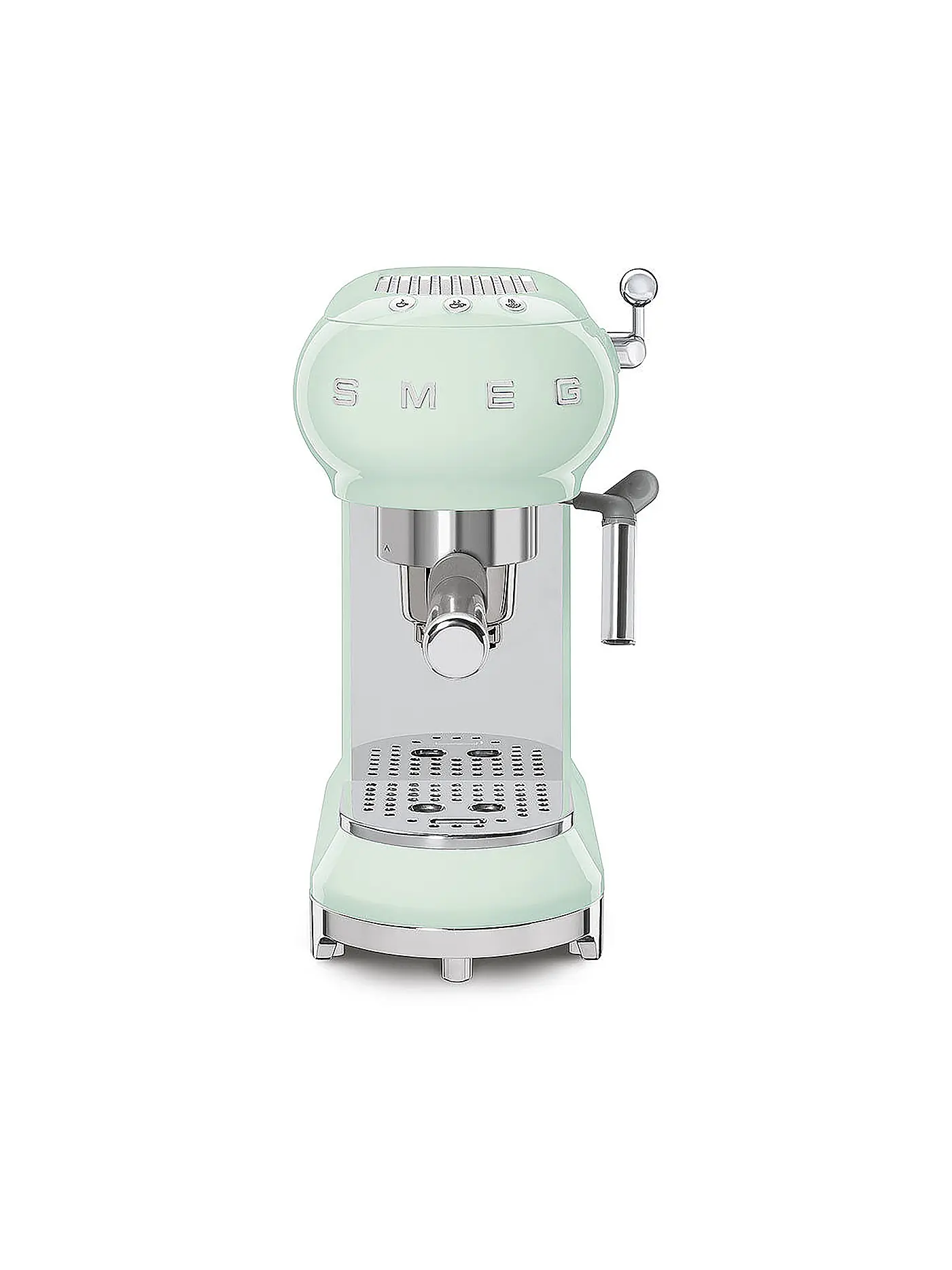 SMEG | Espresso-Kaffeemaschine 50s Retro Style Schwarz ECF01BLEU | hellgrün